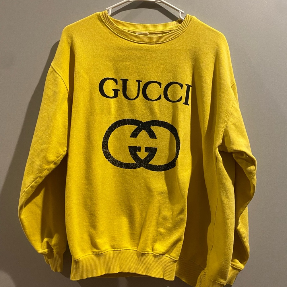 Gucci Bright Yellow Crewneck Sweater
